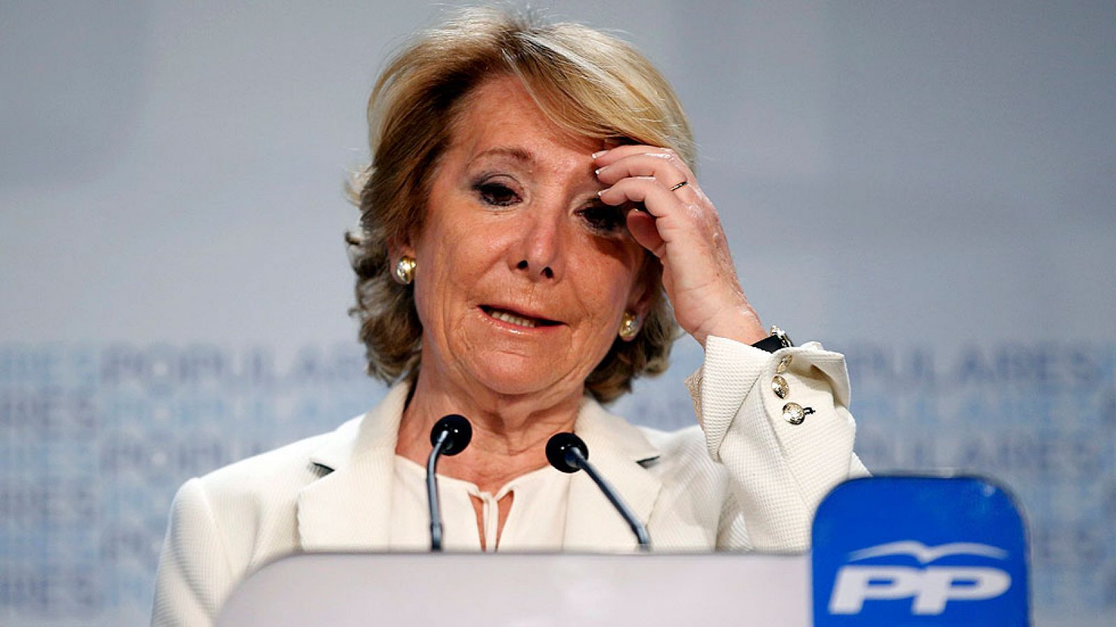 Aguirre: "Defenderé los valores del PP, como alcaldesa o en la oposición"