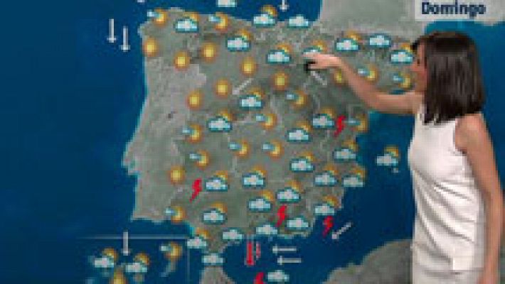 Ascenso de temperaturas en Meseta y Andalucía, y lluvias en 