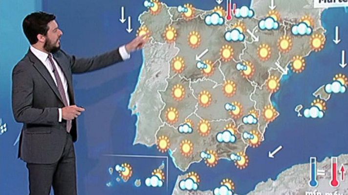 El tiempo - Ascenso de temperaturas en Meseta y Andalucía, y lluvias en