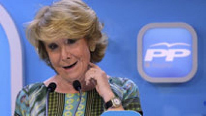 Aguirre ofrece un pacto al PSOE y Ciudadanos