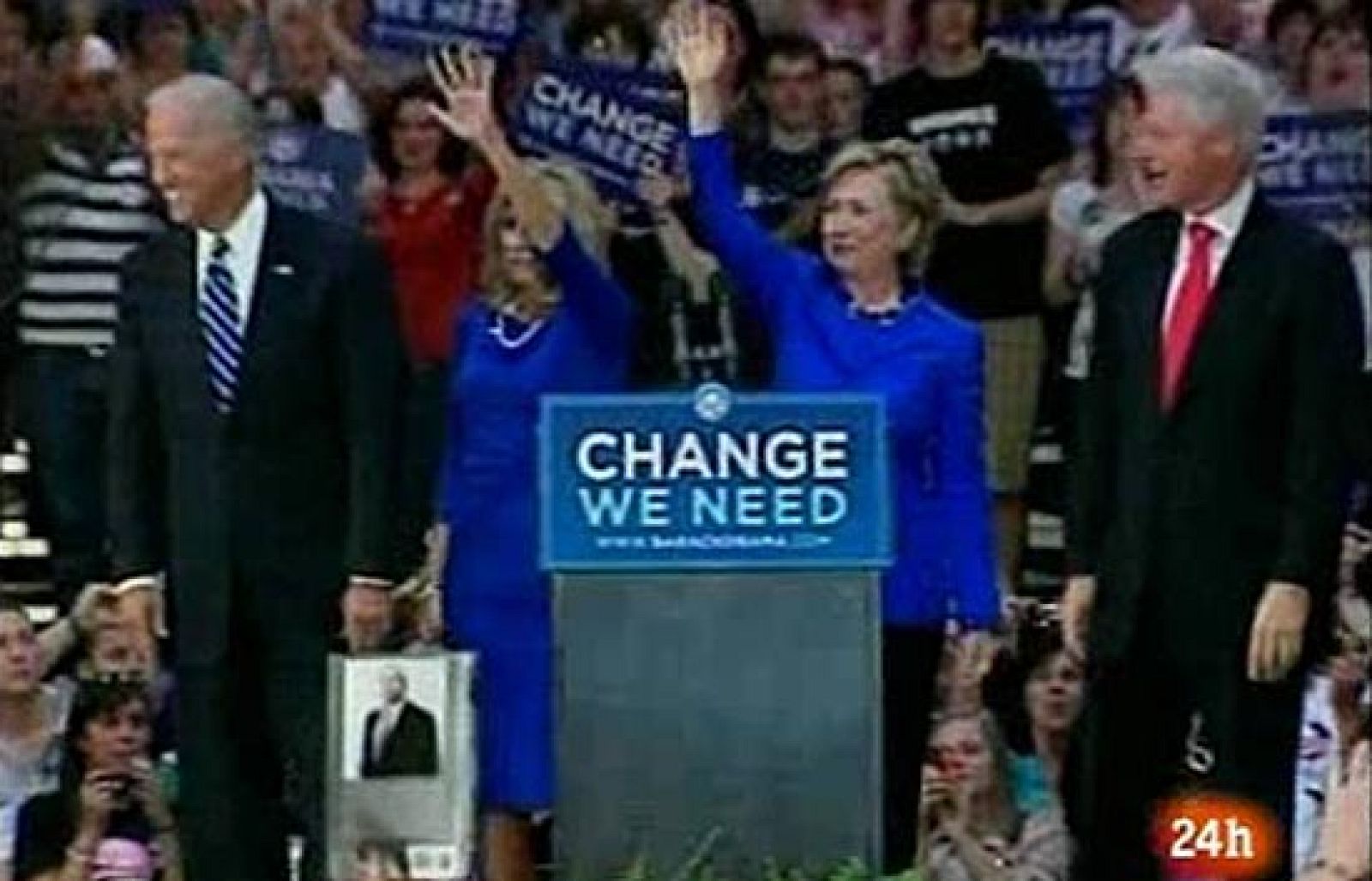 Los Clinton hacen campaña por Obama | Ver