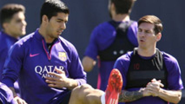 Suárez se entrena sin el alta médica