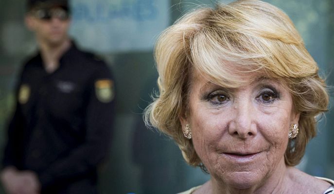 Telediario 1 - Aguirre sugiere un gobierno de concentración en Madrid