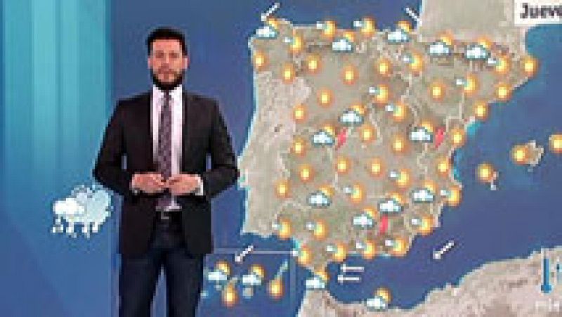 Tormentas en los sistemas montañosos del centro y el sur