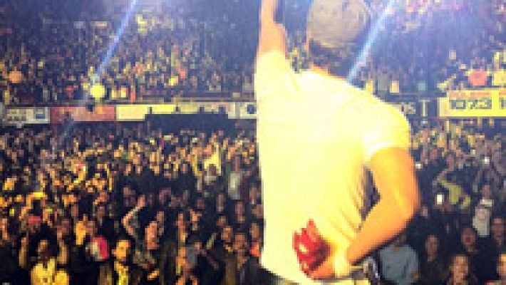 Telediario 1 - Enrique Iglesias sufre cortes en una mano con un dron