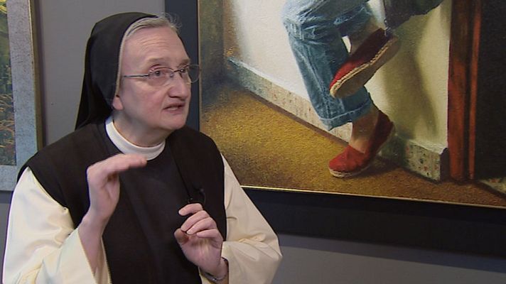 Telediario 1 - Isabel Guerra, la monja pintora, trae a Madrid su nueva exposición