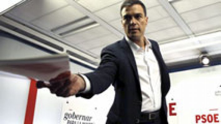 Telediario 1 - Expectación ante la reunión entre Pedro Sánchez y Pablo Iglesias