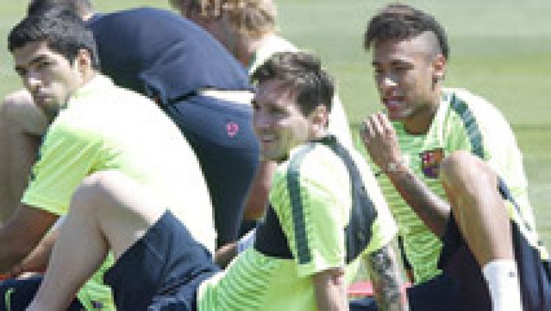 El gol en Berlín tiene acento latino... la letal MSM se enfrenta a otro tridente con hambre... Tévez, Morata y Llorente quieren saciar su apetito con los azulgranas... las estrellas que iluminan a Luis Enrique son tres armas de destrucción masiva en 