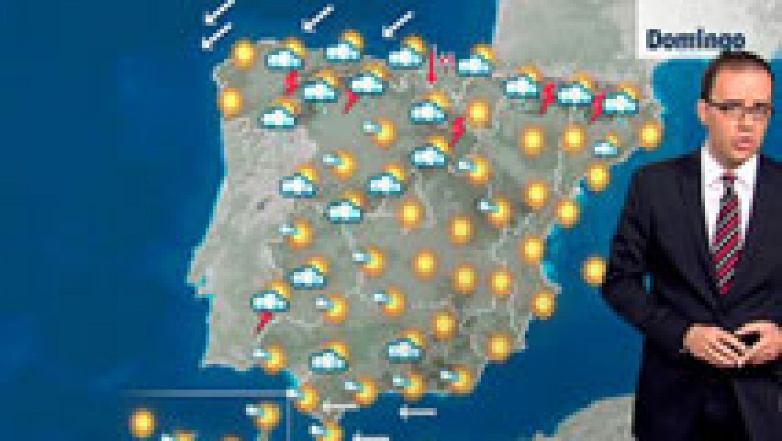 El tiempo: Viento fuerte en el litoral norte de Galicia y en el Estrecho | RTVE Play