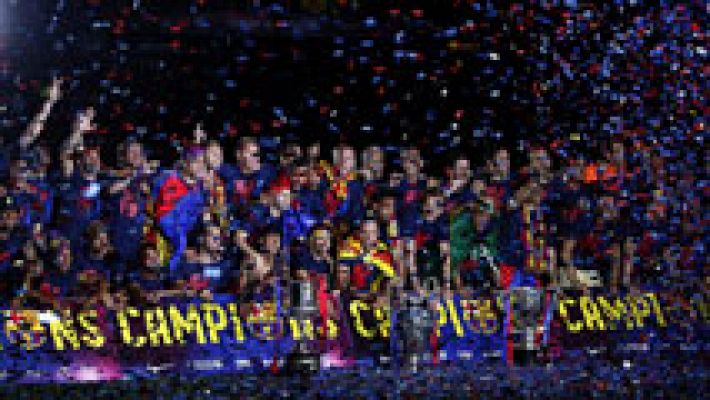 El Barça pone punto final en el Camp Nou a la fiesta 