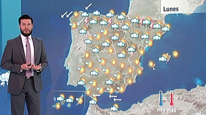 El tiempo - Tormentas en el norte peninsular y calor generalizado