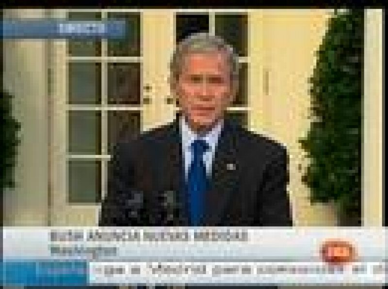Bush habla sobre las medidas económicas internacionales
