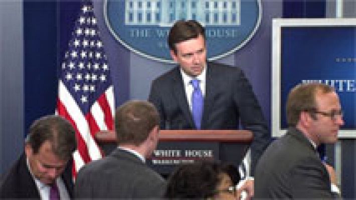 Informativo 24h - Evacúan la sala de prensa de la Casa Blanca por una falsa amenaza de bomba