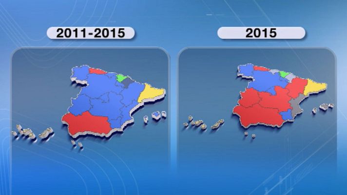Telediario 1 - El 24M provoca un gran cambio en el mapa autonómico