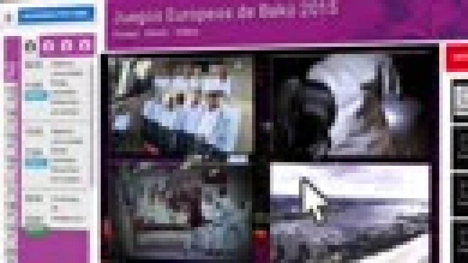 Disfruta los juegos europeos de Bakú en la web de RTVE con cinco señales en directo