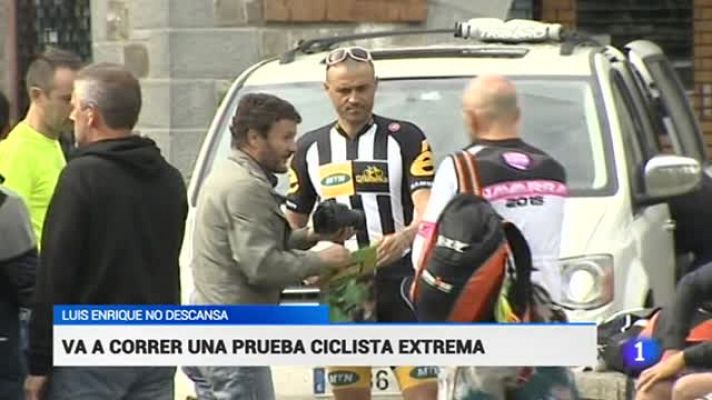 Telediario 1 - Luis Enrique se pasa al ciclismo extremo