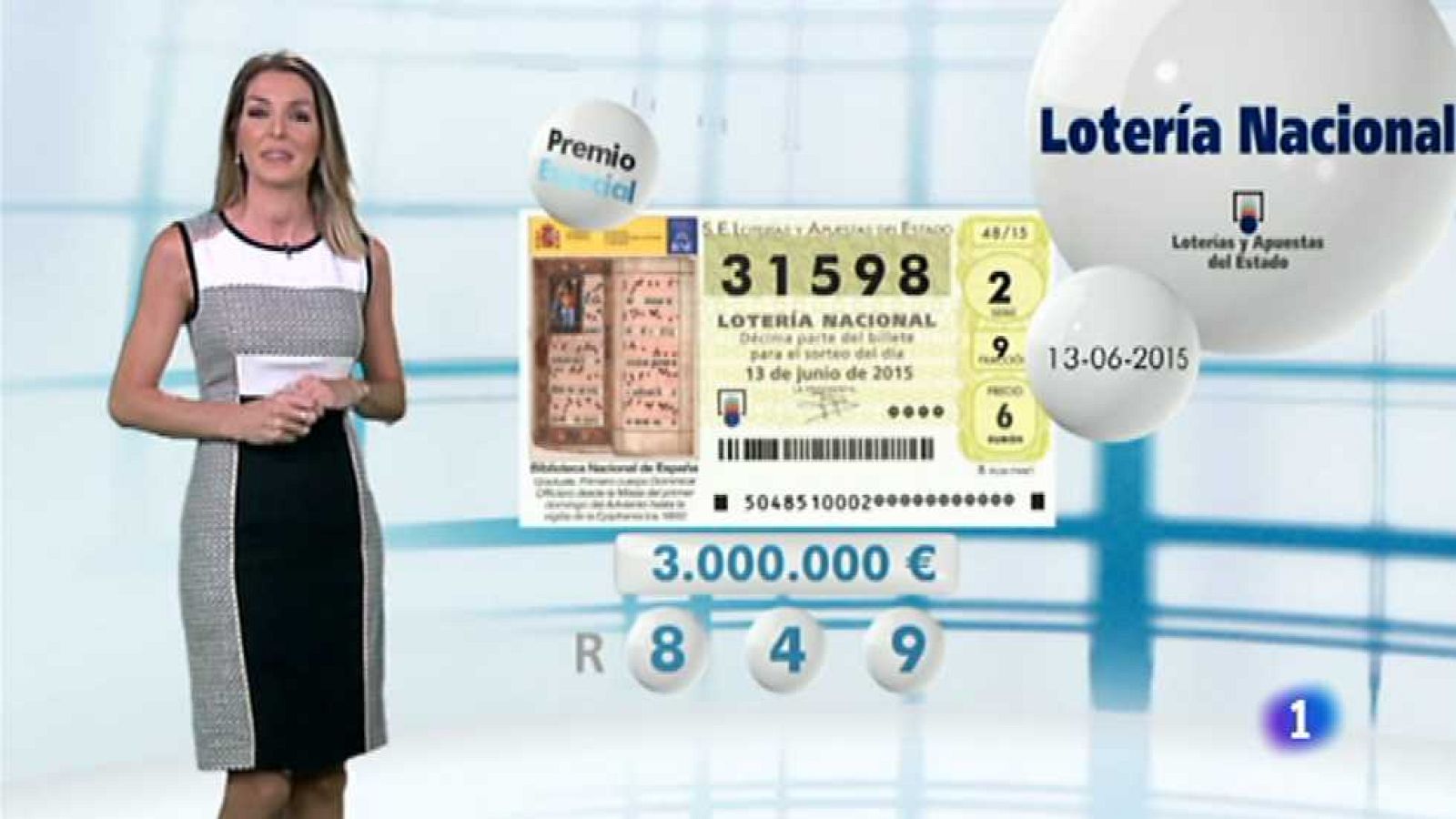 Lotería Nacional - 13/06/15 - Ver ahora