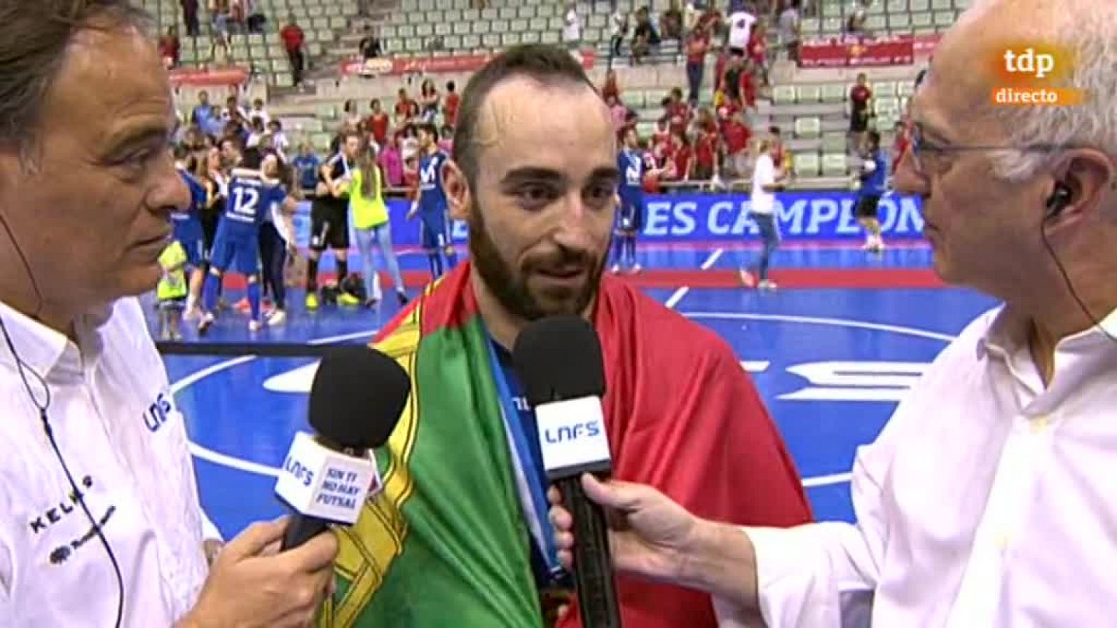 El jugador del Inter Movistar Ricardo Filipe da Silva Braga  'Ricardinho', autor de un 'hat-trick' que le dio el título de la Liga  Nacional de Fútbol Sala (LNFS) al cuadro madrileño en el cuarto  partido de la final ante ElPozo Murcia, ha calificado