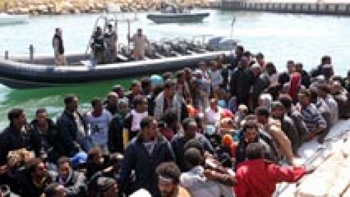 Telediario 1 - La Unión Europea debate sobre el sistema de cuotas de asilo