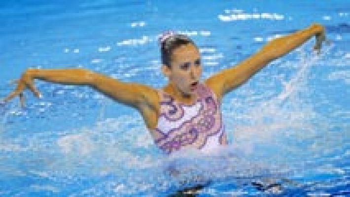  - Berta Ferreras, plata con su ejercicio de solo de sincronizada