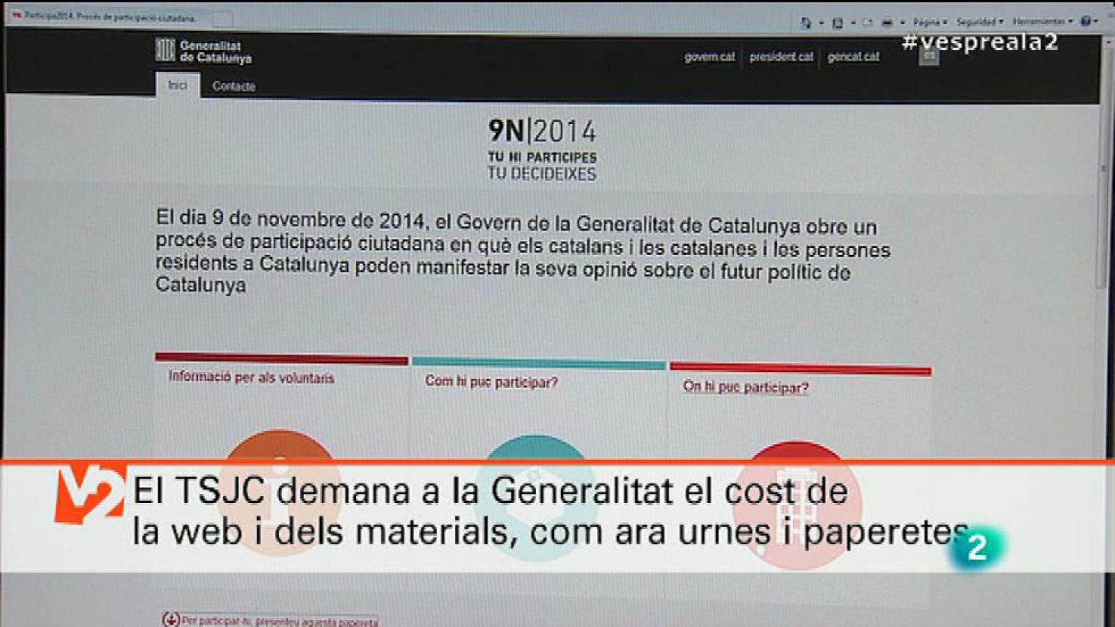 Vespre a La 2 - Informatiu - 16/06/2015