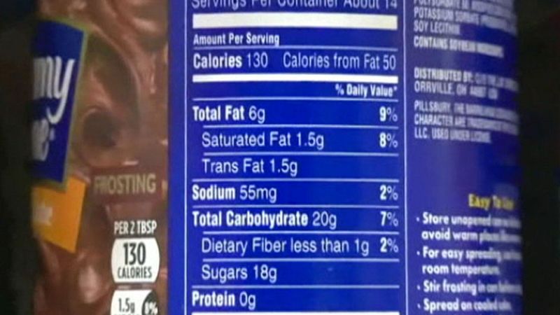 EE.UU. ha decidido prohibir las grasas trans por sus efectos nocivos para la salud