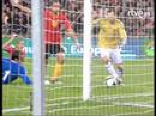  - Goles: España  gana 1-2 a Bélgica