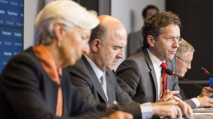 Telediario 1 - El Eurogrupo acaba sin acuerdo sobre Grecia y le pide a Atenas que "vuelva en serio" a la negociación