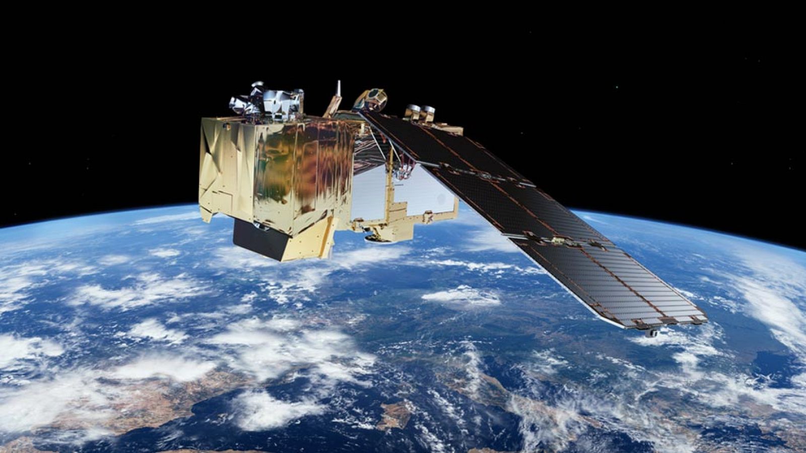 Separación del satélite Sentinel 2A del lanzador Vega