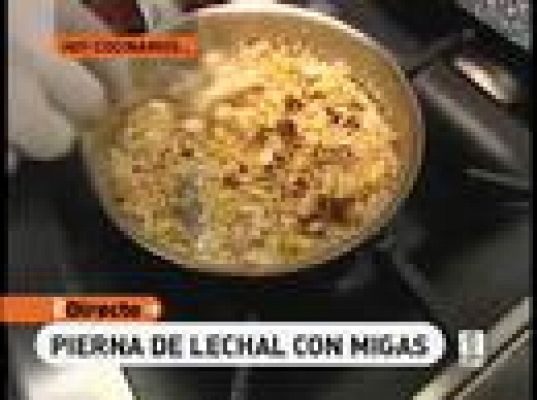 Lechal con migas  