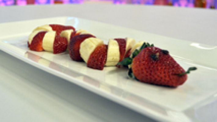  - Serpiente de plátano y fresa