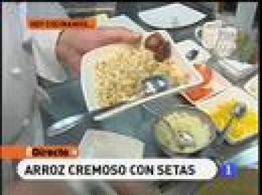 Arroz cremoso con setas