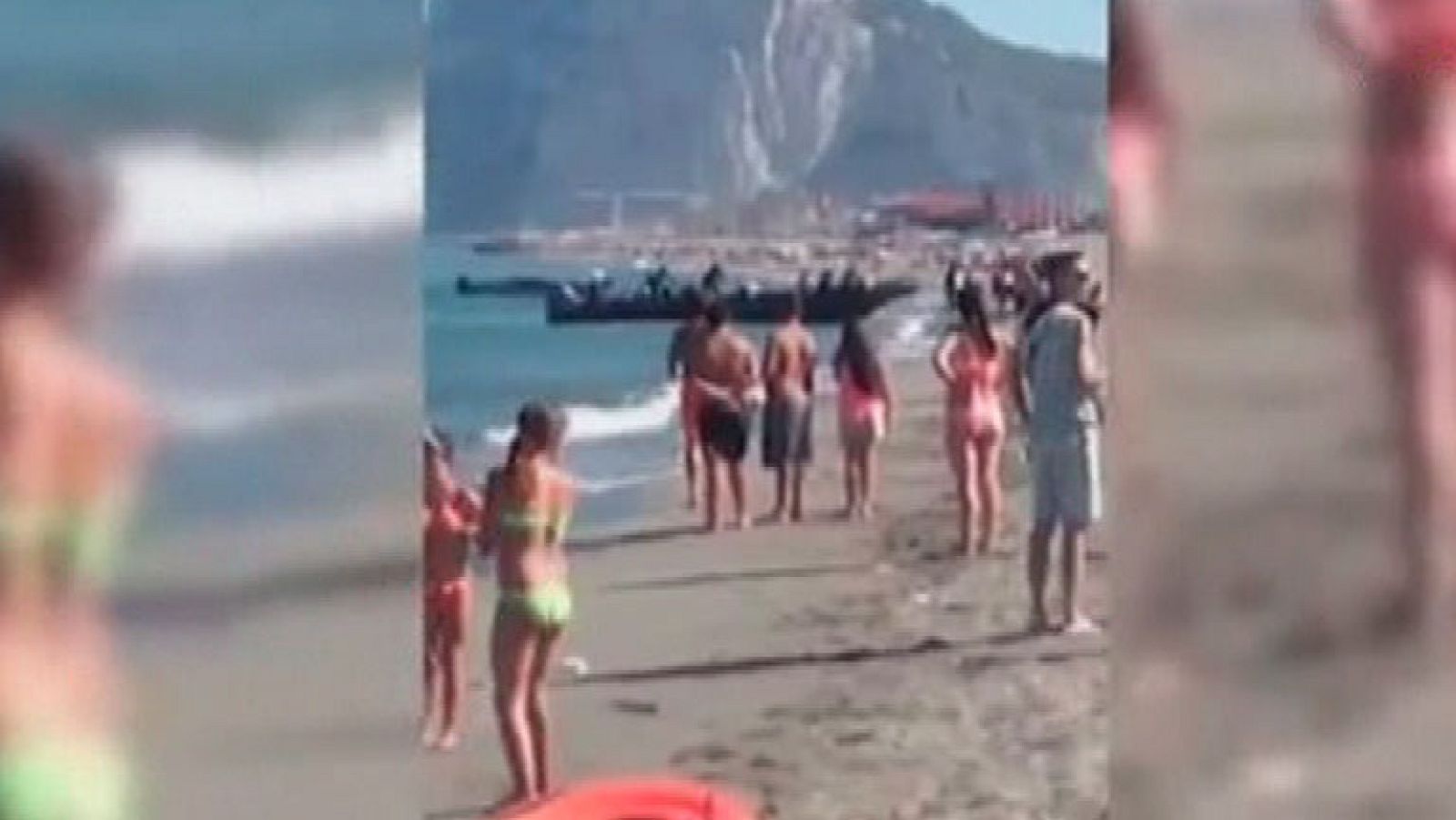 Contrabando de droga a plena luz del día.