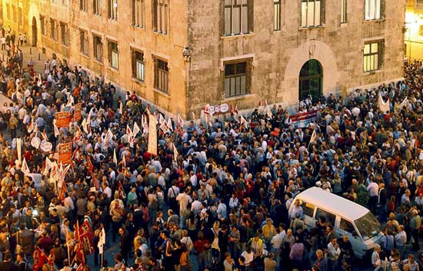 Manifestación en Valencia en contra de Educación para la Ciudadanía en inglés