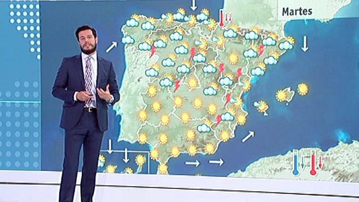 El tiempo - Tormentas y descenso de temperaturas en el norte y noreste
