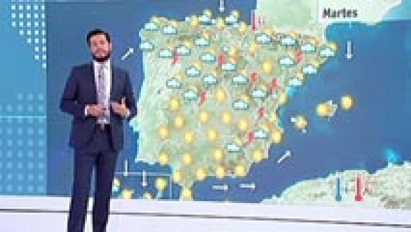 Tormentas y descenso de temperaturas en el norte y noreste