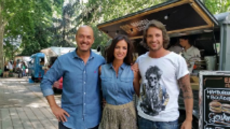 Cocineros al volante - Paula Prendes, lex Alcntara e igo Prez 'Urrechu' pasan el da entre 'food trucks' en MadrEAT