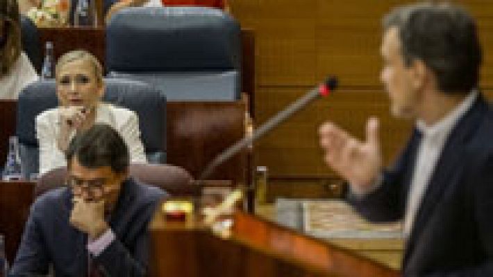 Telediario 1 - PSOE y Podemos critican la herencia del Gobierno de Madrid