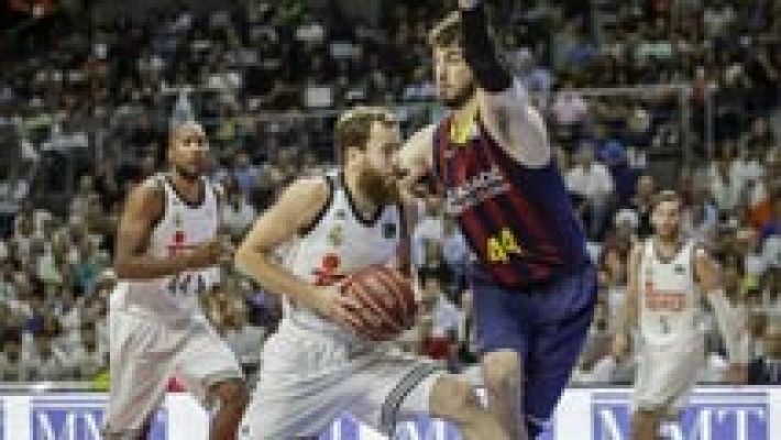 Telediario 1 - Los jugadores del Madrid quieren rematar en el Palau