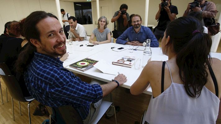 Telediario 1 - Podemos e ICV, más cerca de una candidatura conjunta