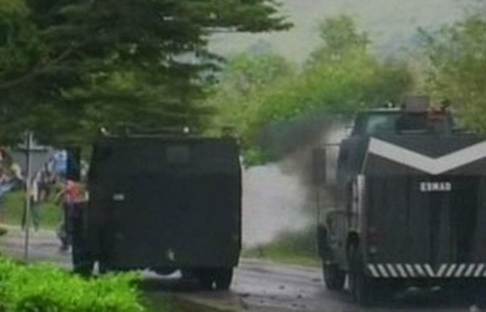 Los indígenas colombianos cortan la carretera panamericana