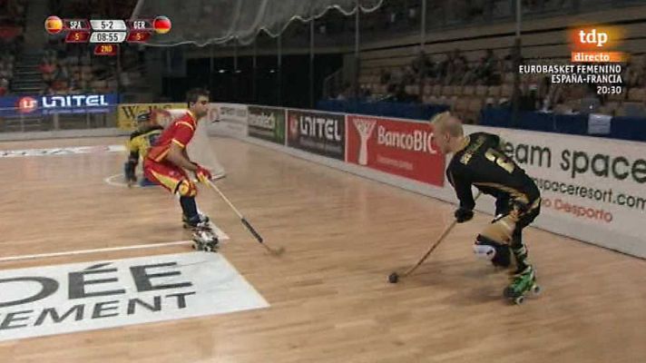 Hockey sobre patines - Campeonato del Mundo. 1ª semifinal: España-Alemania