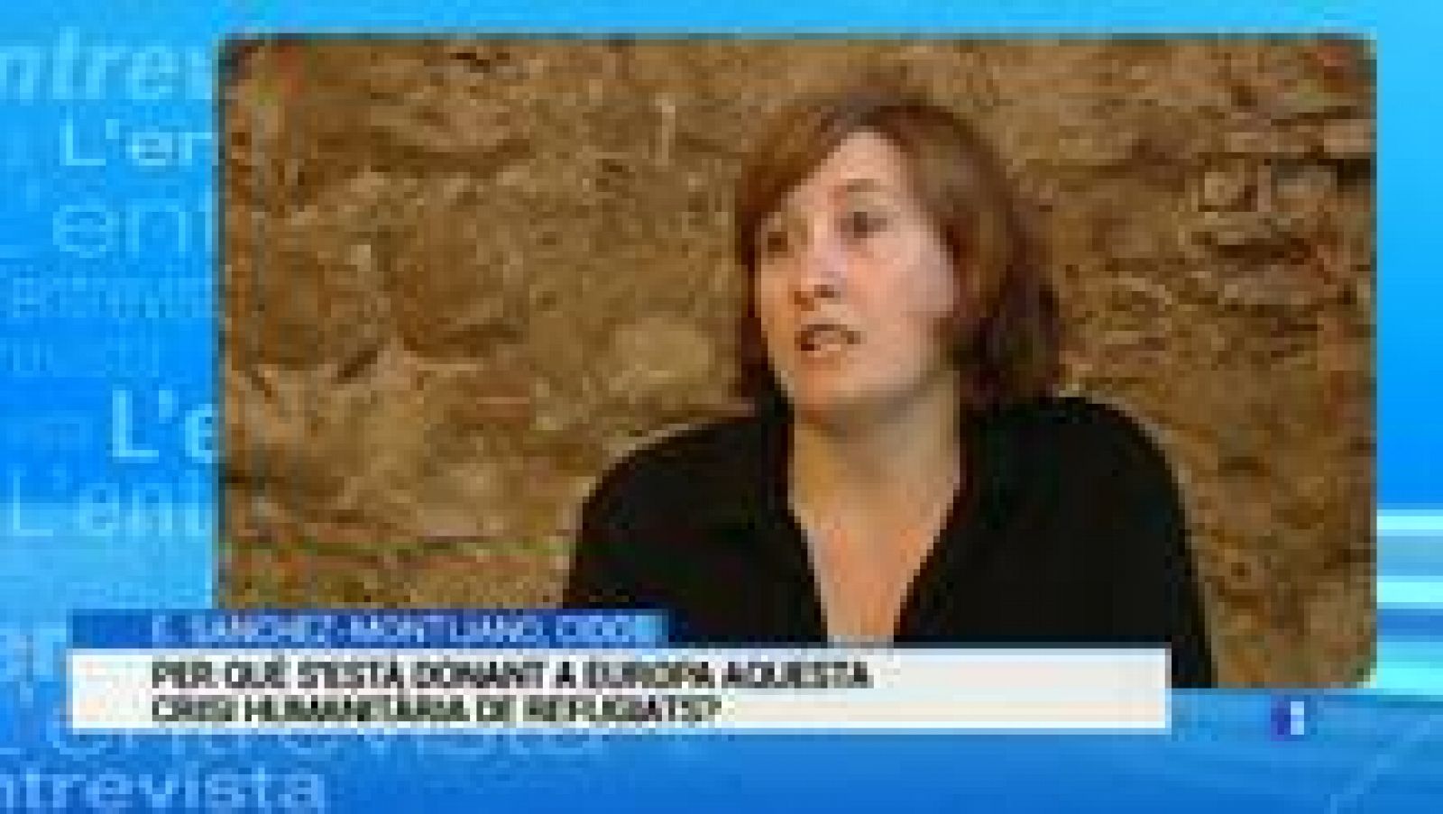 L'Informatiu: L'Entrevista de l'Informatiu Cap de Setmana - 27/06/2015: Elena Sánchez Montijano, investigadora de migracions del CIDOB | RTVE Play