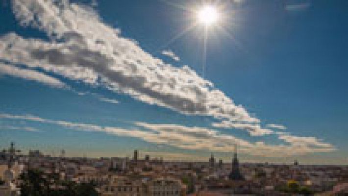 Temperaturas significativamente altas en el centro de la Península