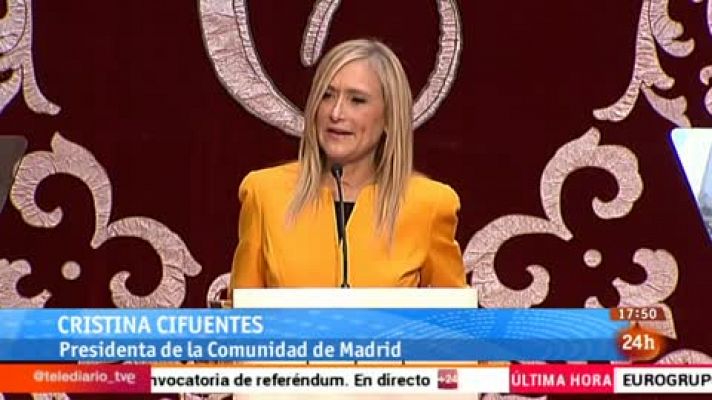 Parlamento - Cifuentes presidenta