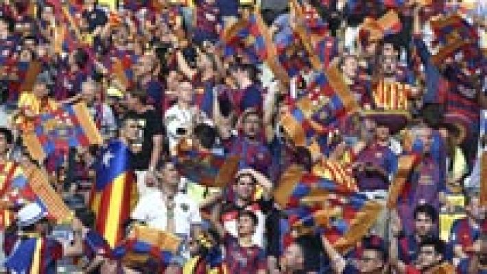 La UEFA expedienta al Barça por las esteladas de la final de la Champions