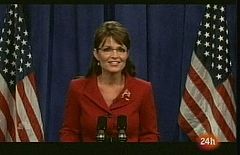 Sarah Palin y su doble en el programa Saturday Night Live
