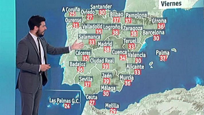 El tiempo - Vuelven a subir las temperaturas en casi toda España