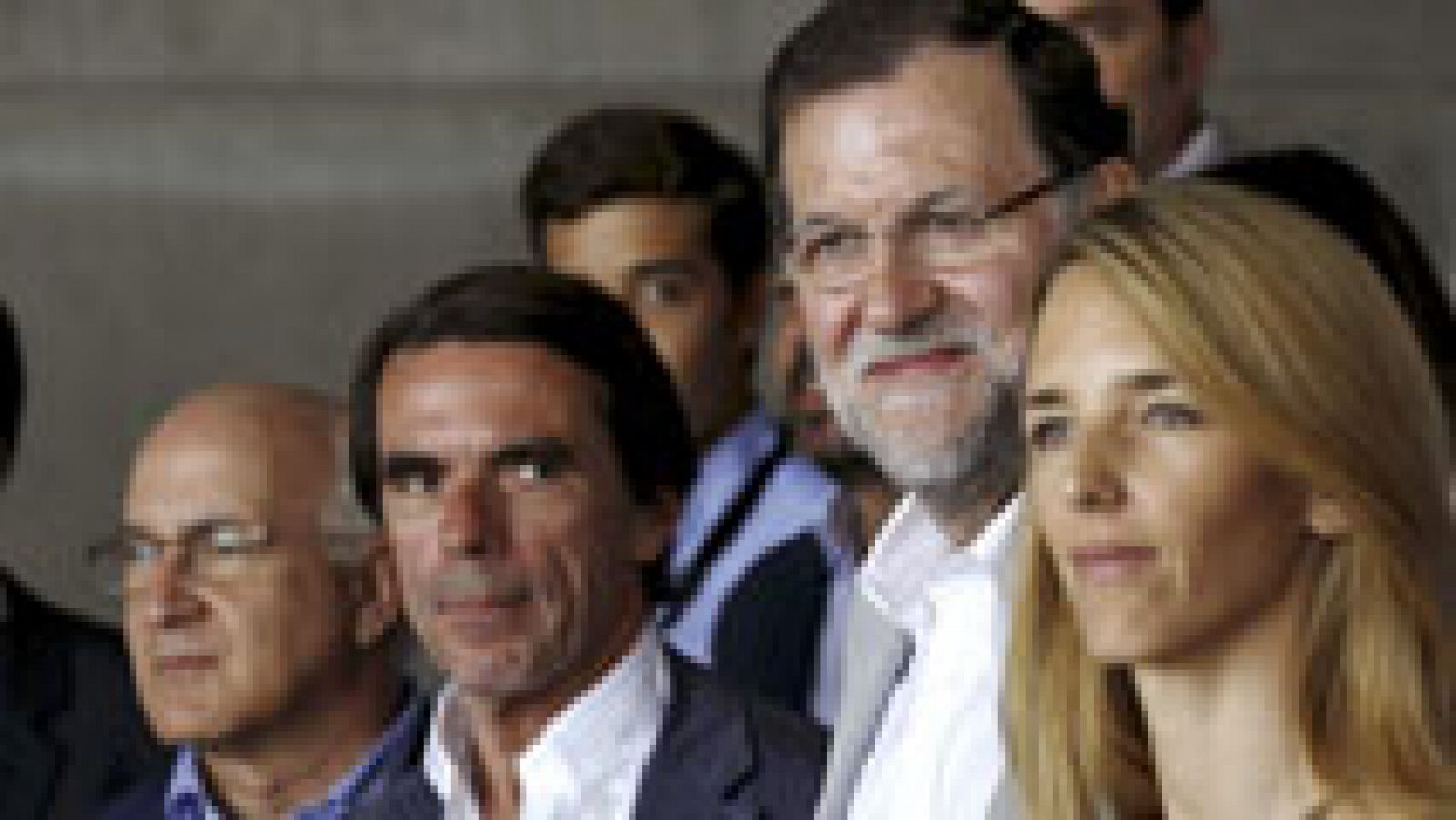 Telediario 1: Rajoy y Aznar esperan un ciclo de crecimiento económico | RTVE Play