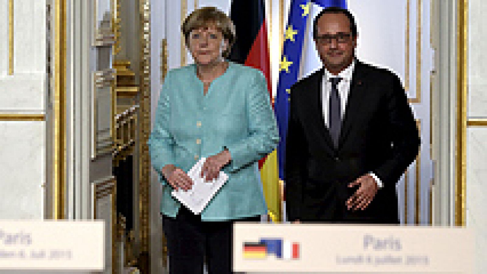 Merkel y Hollande señalan que la puerta sigue abierta a las negociaciones con Grecia | Ver